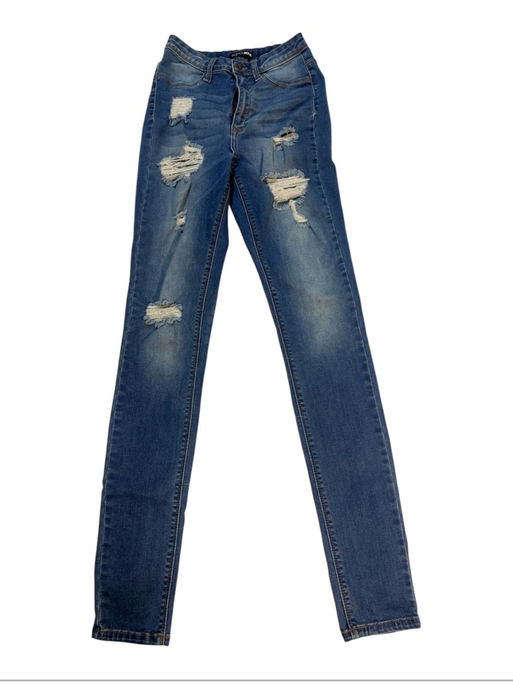 Distressed Skinny Women’s Jeans - Blue
